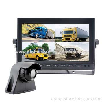 10.1-inch Car Rear-view Security Monitor with Remote Control, Multiple Languages, PAL&NTSC, OSD Menu